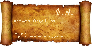 Vermes Angelina névjegykártya